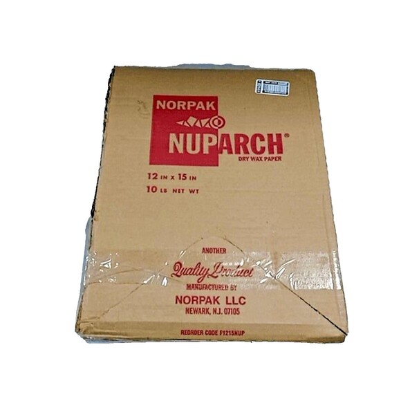 Wax Paper -Norpak Nuparch Paper Dry Wax Paper, 15" Length X 12" Width 10lbs! - Picture 1 of 8
